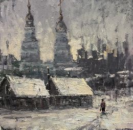 Painting, In the village, Volodymyr Pashchenko