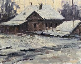 Gemälde, White evening, Volodymyr Pashchenko