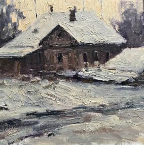 Gemälde, White evening, Volodymyr Pashchenko