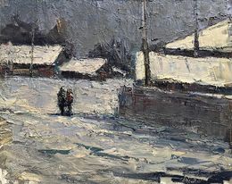 Gemälde, March frosts, Volodymyr Pashchenko