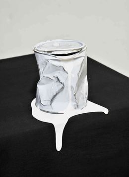 Sculpture, Le pot de peinture blanc, Yannick Bouillault