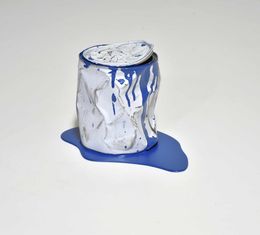 Sculpture, Le vieux pot de peinture bleu, Yannick Bouillault