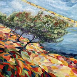 Gemälde, Arbres du Sud, Christine Desplanque