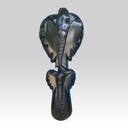 Sculpture, Elephant and baby, Zachariah Njobo