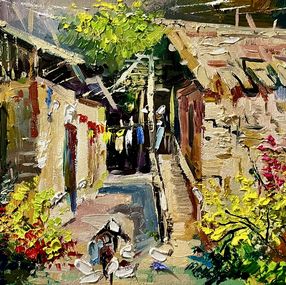 Painting, Sunny Rural Yard, Vahe Bagumyan