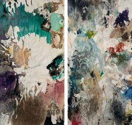 Peinture, Liquid Life Series n9 and n10, Diptych, Rosario Briones