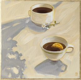 Gemälde, Peaceful morning, Moments series, Olha Vlasova