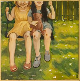 Gemälde, Childhood, Moments series, Olha Vlasova