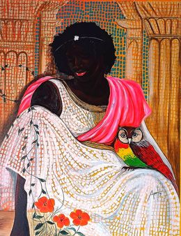 Painting, The God of dreams, Ishmael Armah
