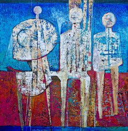 Painting, Detrás del azul, Juan Ibarra