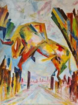 Painting, Visage d'or (2), Jean Christophe Stauder