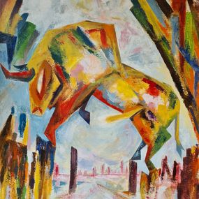 Peinture, Minotaure à New York, Jean Christophe Stauder