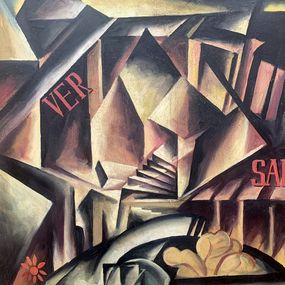 Gemälde, "Labyrinth" - (based on Lyubov Popova), Viktor Konotopsky