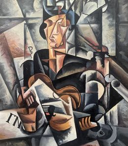 Painting, "Engineer" - (based on Lyubov Popova), Viktor Konotopsky