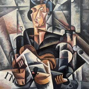 Gemälde, "Engineer" - (based on Lyubov Popova), Viktor Konotopsky