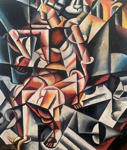 Painting, "A look into the future" - (based on Lyubov Popova), Viktor Konotopsky