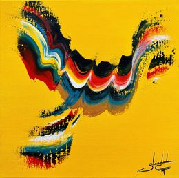 Gemälde, Oiseau fugace 10, Sandrine Langlade