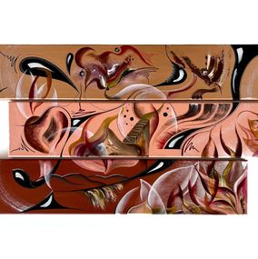 Gemälde, Conversation chromatique, Sandrine Langlade