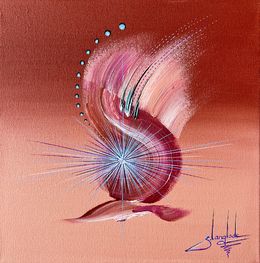 Gemälde, Sérénité astrale, Sandrine Langlade