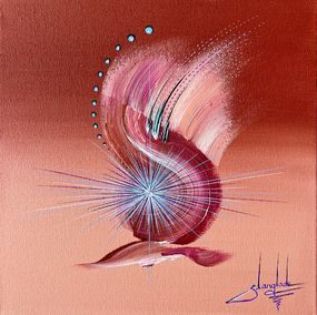 Gemälde, Sérénité astrale, Sandrine Langlade