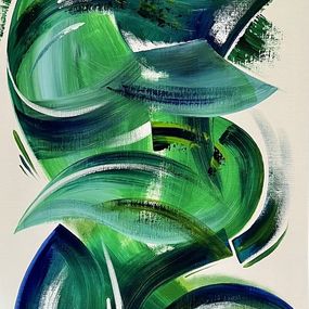 Gemälde, Abstract Rhpasody 8, Sandrine Langlade