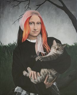 Painting, Hold the Cat Properly, Nataliya Bagatskaya