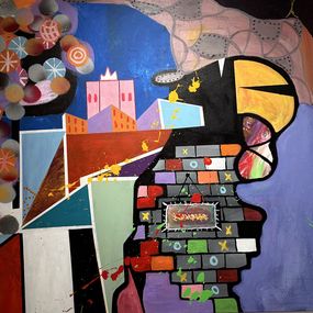 Gemälde, Three squares, Hans Täckenström