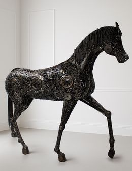 Sculpture, The Iron Horse | Le Cheval de Fer, Hassan Laamirat