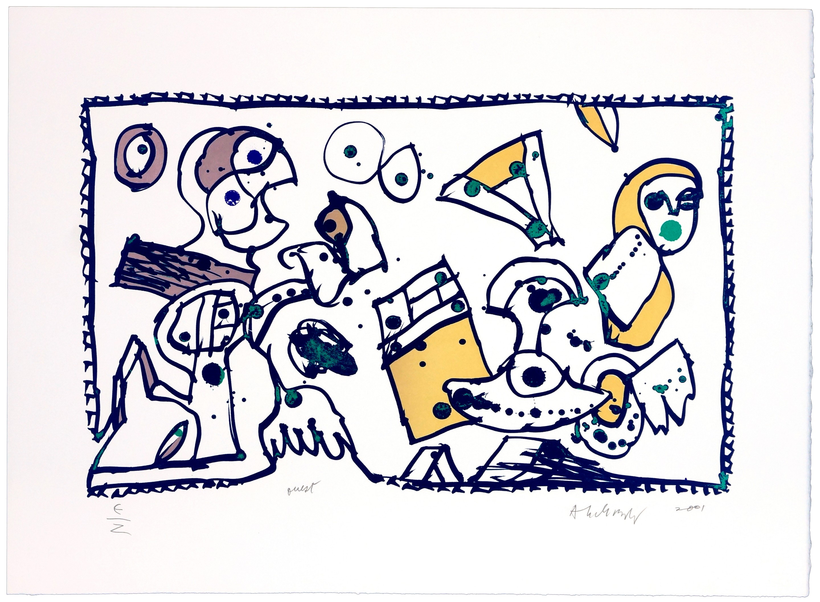 Pierre Alechinsky, En route (ouest) Pierre Alechinsky, En route (ouest)