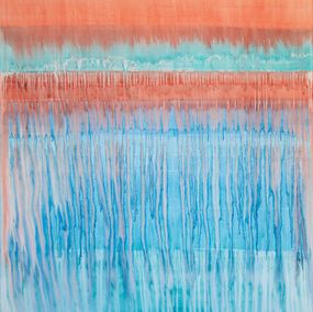 Gemälde, 6 Hours Of Biking North / Red Turquoise Blue, Simon Findlay