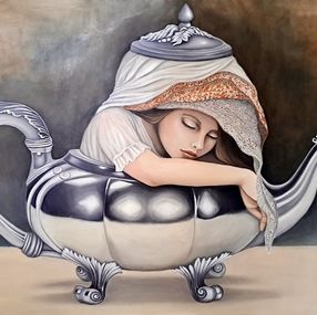Painting, Silver Soul 4, Olga Marciano