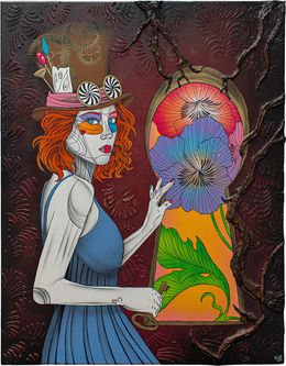Gemälde, Alice le temps d'un rêve, Caro Graffiti