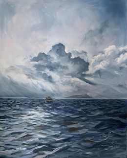 Gemälde, Stormy Open Water Blues, Schagen Vita