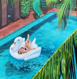 Gemälde, Kiki and the Swan, Amy Nelder