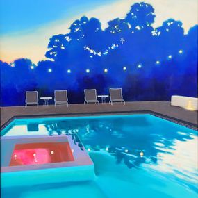 Gemälde, Blue Reflections, Amy Nelder