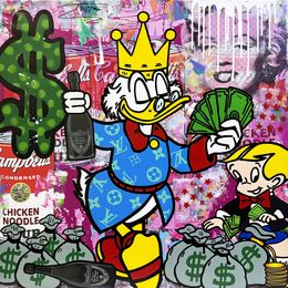 Painting, About Money! (Scrooge McDuck Richie Rich), original painting, Jozza