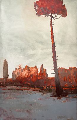 Gemälde, Red Earth 2, Ivo Bistrichki