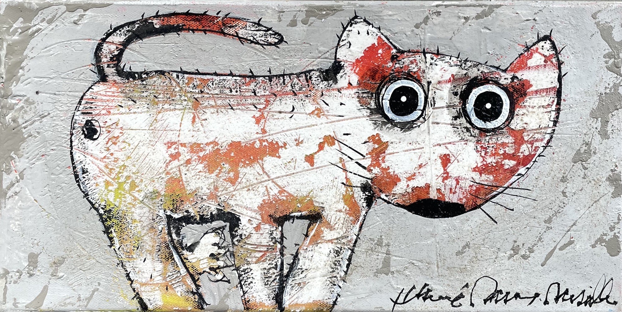 Hervé Maury, Chat sur gris Hervé Maury, Chat sur gris
