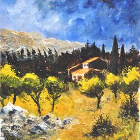 Gemälde, Bastide en Provence, Pol Ledent