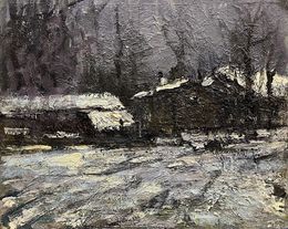 Gemälde, Sketch under the village, Volodymyr Pashchenko