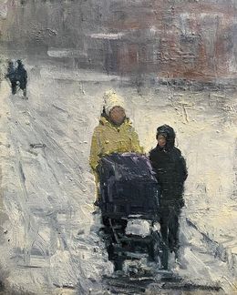 Painting, Quiet conversation, Volodymyr Pashchenko