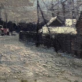 Gemälde, Snowy spring, Volodymyr Pashchenko