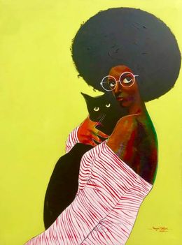 Painting, Best Friend, Abayomi Odetomi