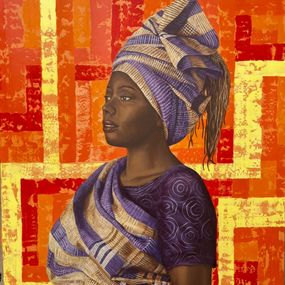Gemälde, Woven Beauty, Adebayo Taiwo