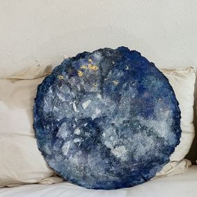 Sculpture, Pierre de Rêve - bleu - blanc, Anany