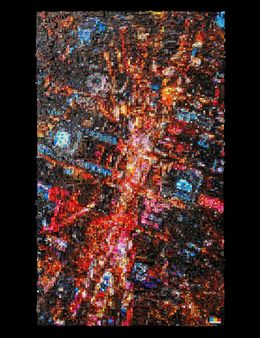 Sculpture, NYC Red, BrickBoardBuilder
