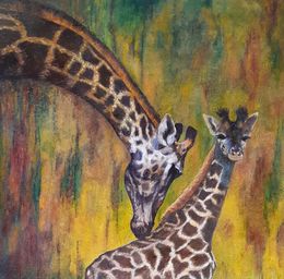 Painting, Girafes, Nicole Lavigne