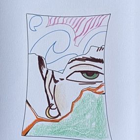 Zeichnungen, Portrait, John Matos Crash