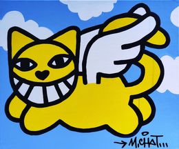 Gemälde, Flying Janvier 2024, M.Chat