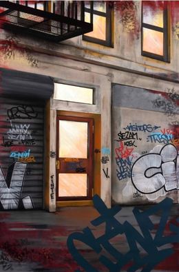 Peinture, Light Fire, Cinz